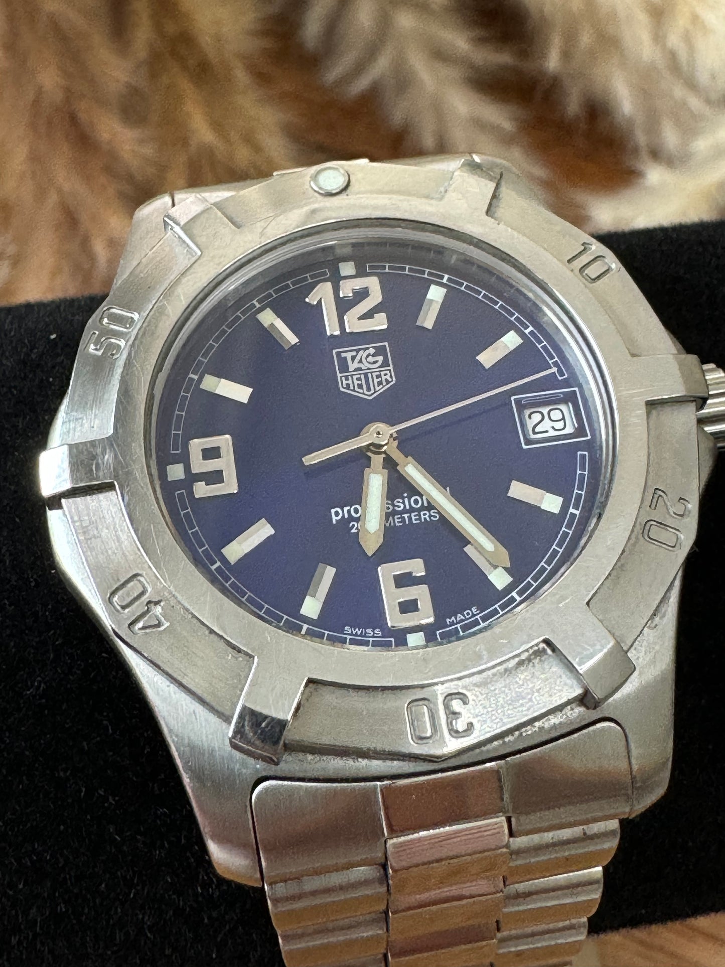 MENS WATCH BIG FACE (BLUE DIAL)