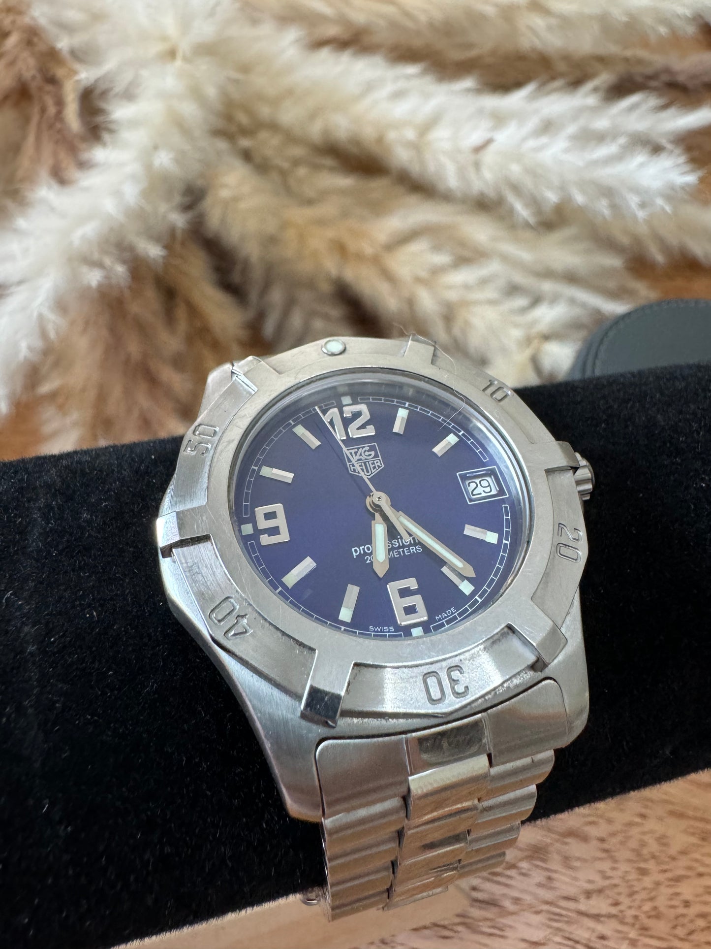 MENS WATCH BIG FACE (BLUE DIAL)