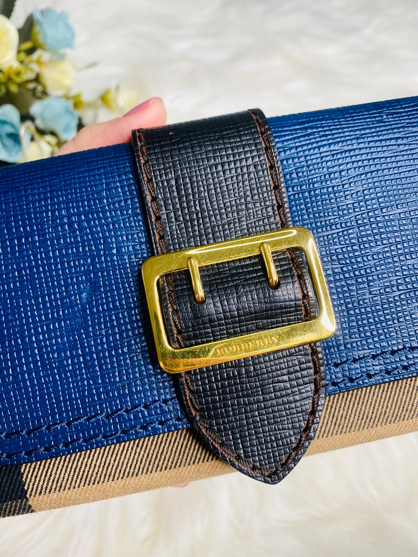 LONG WALLET (Leather and Canvass combination)