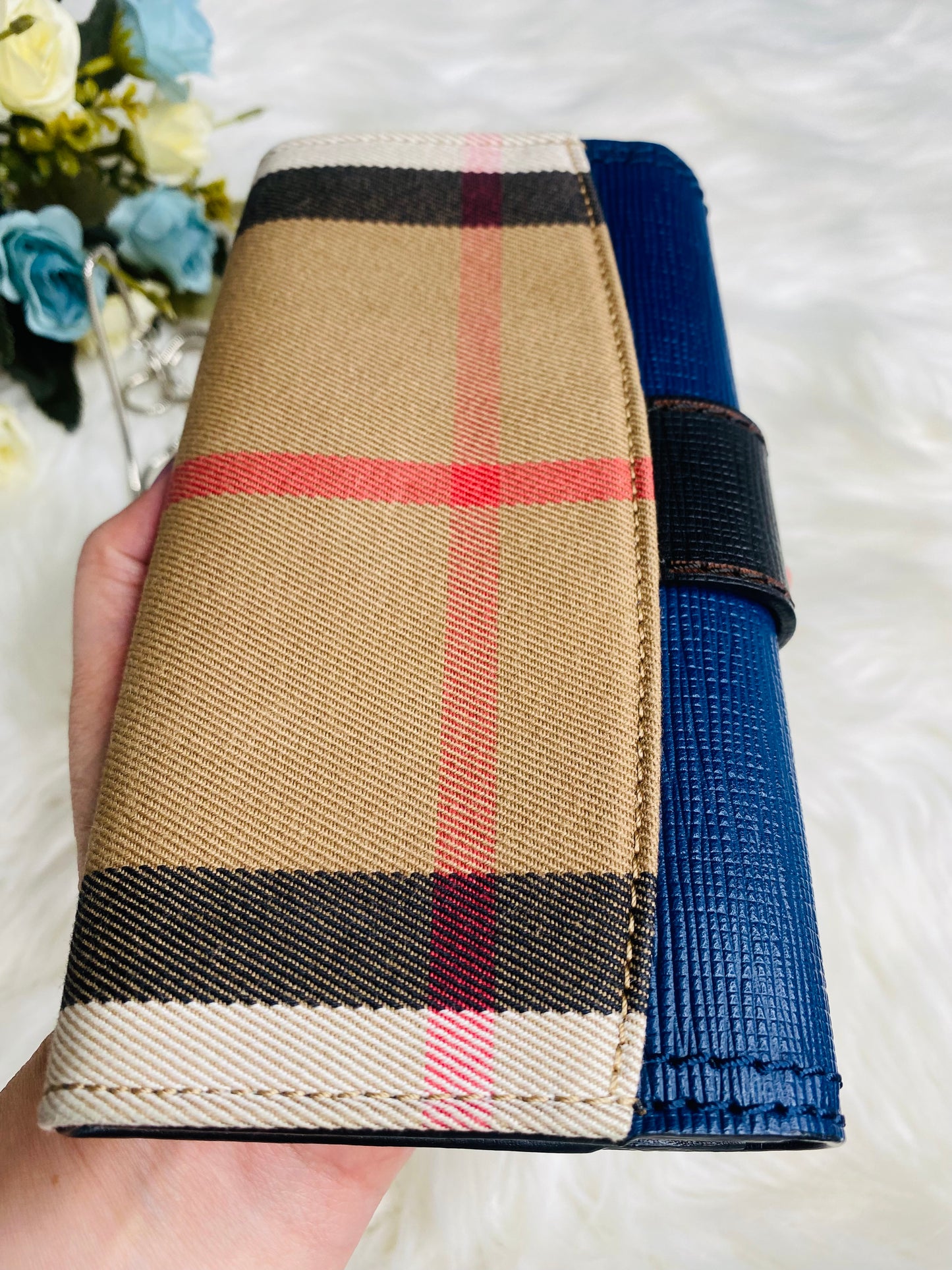 LONG WALLET (Leather and Canvass combination)