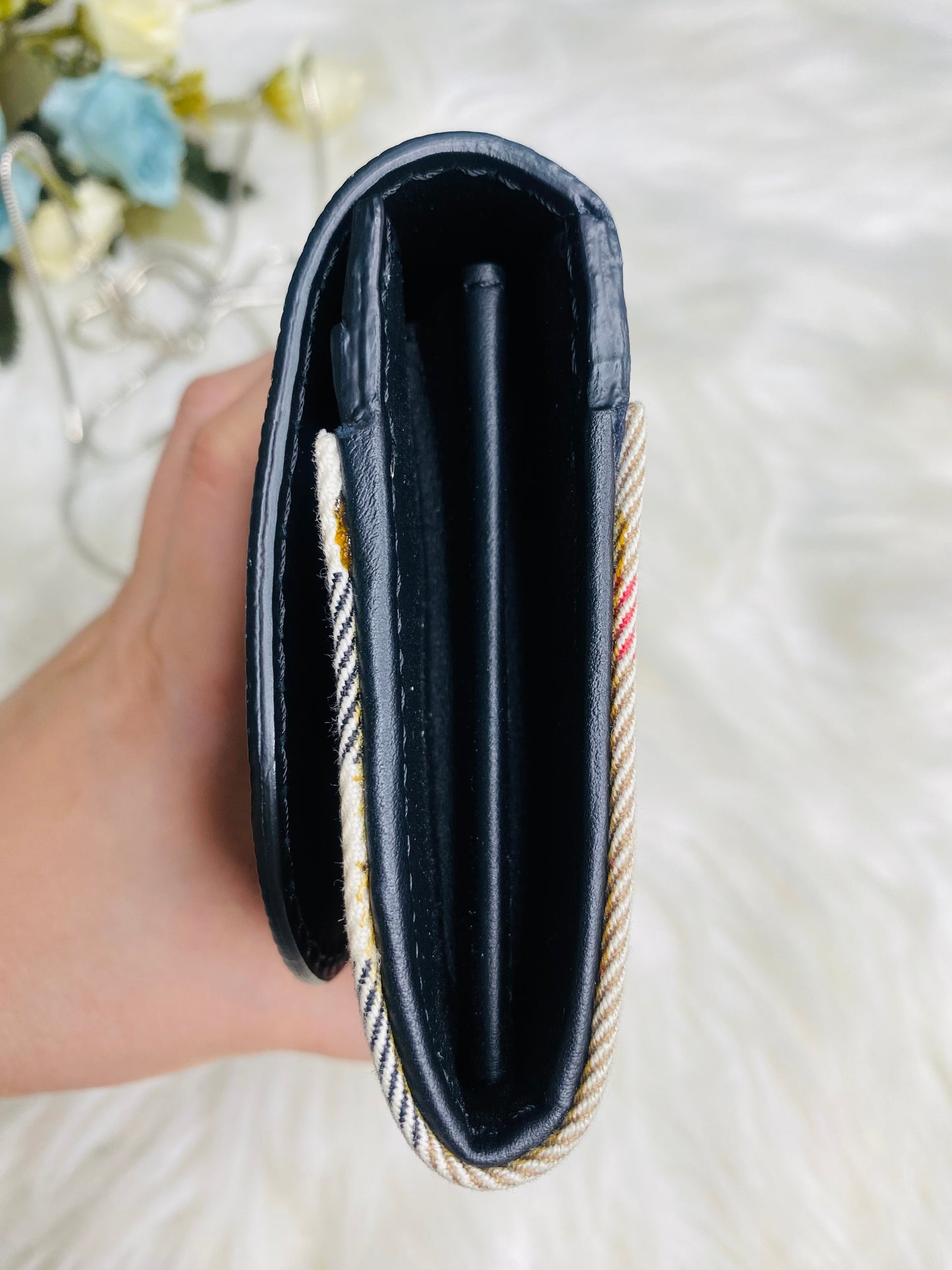 LONG WALLET (Leather and Canvass combination)