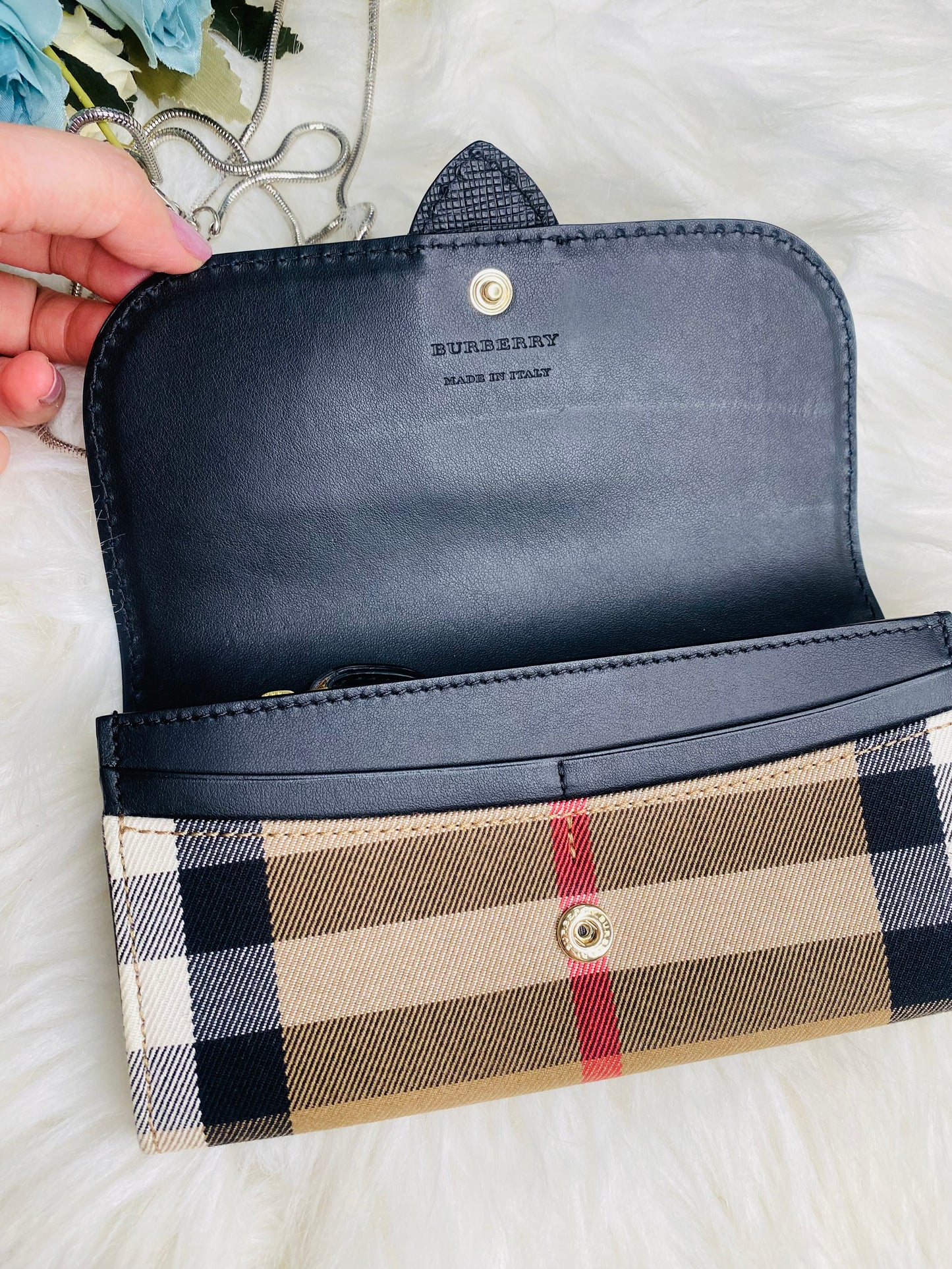 LONG WALLET (Leather and Canvass combination)