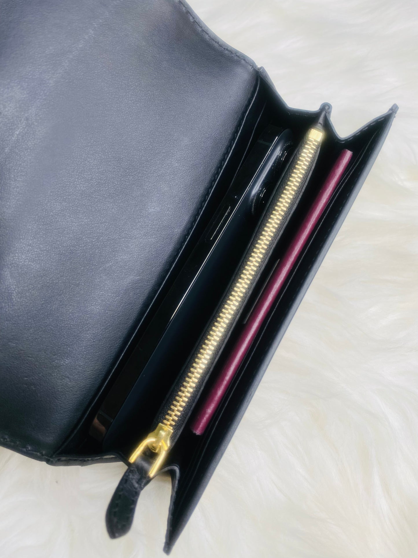 LONG WALLET (Leather and Canvass combination)