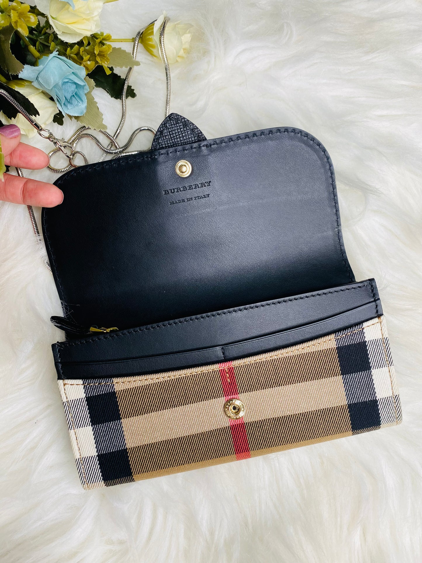 LONG WALLET (Leather and Canvass combination)