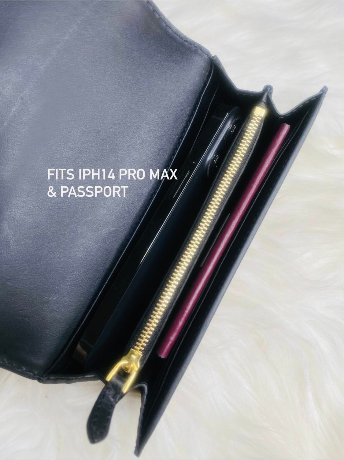 LONG WALLET (Leather and Canvass combination)
