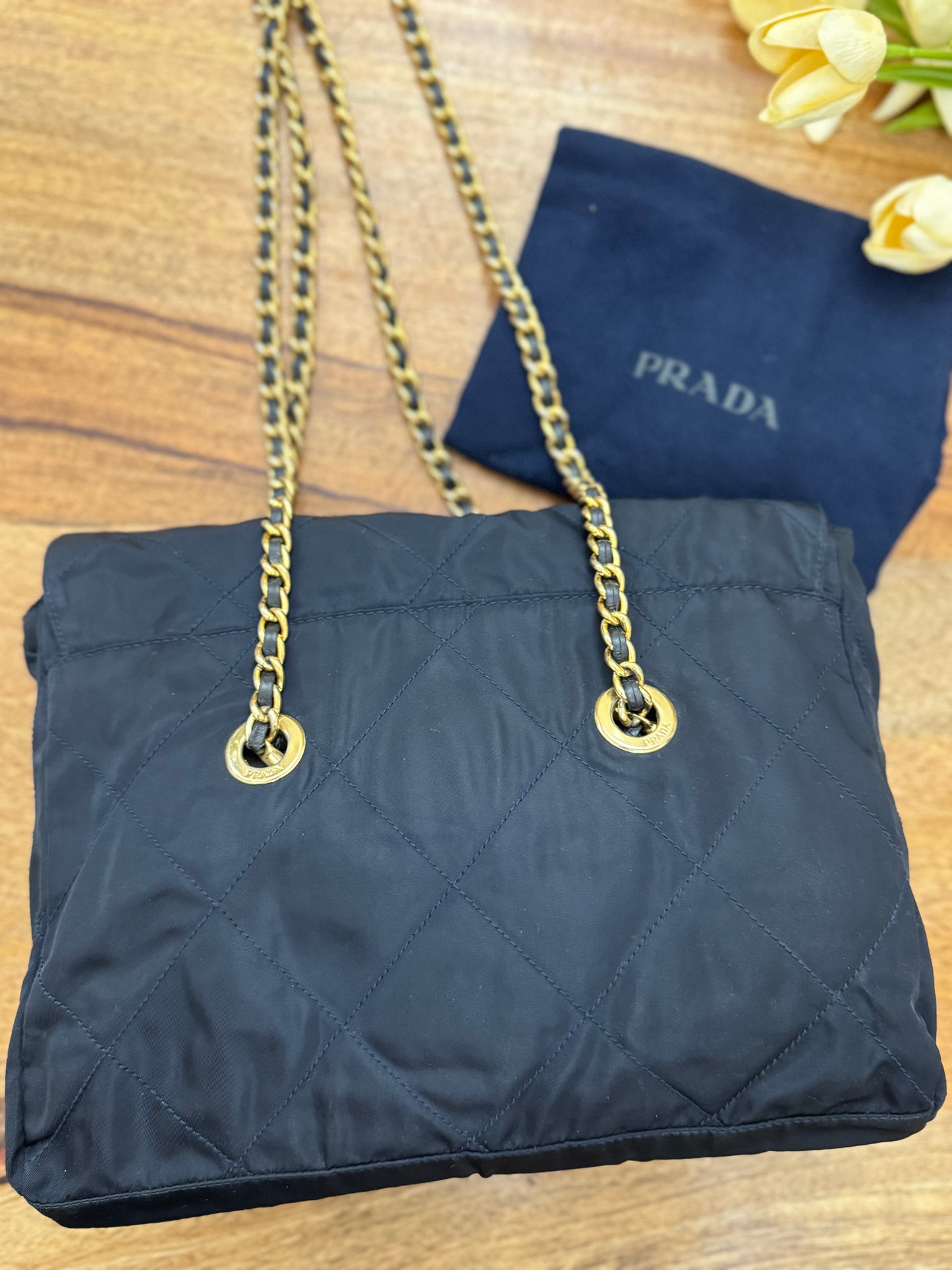 PRADA - SHOULDER BAG CHAIN NYLON (Pre-loved)