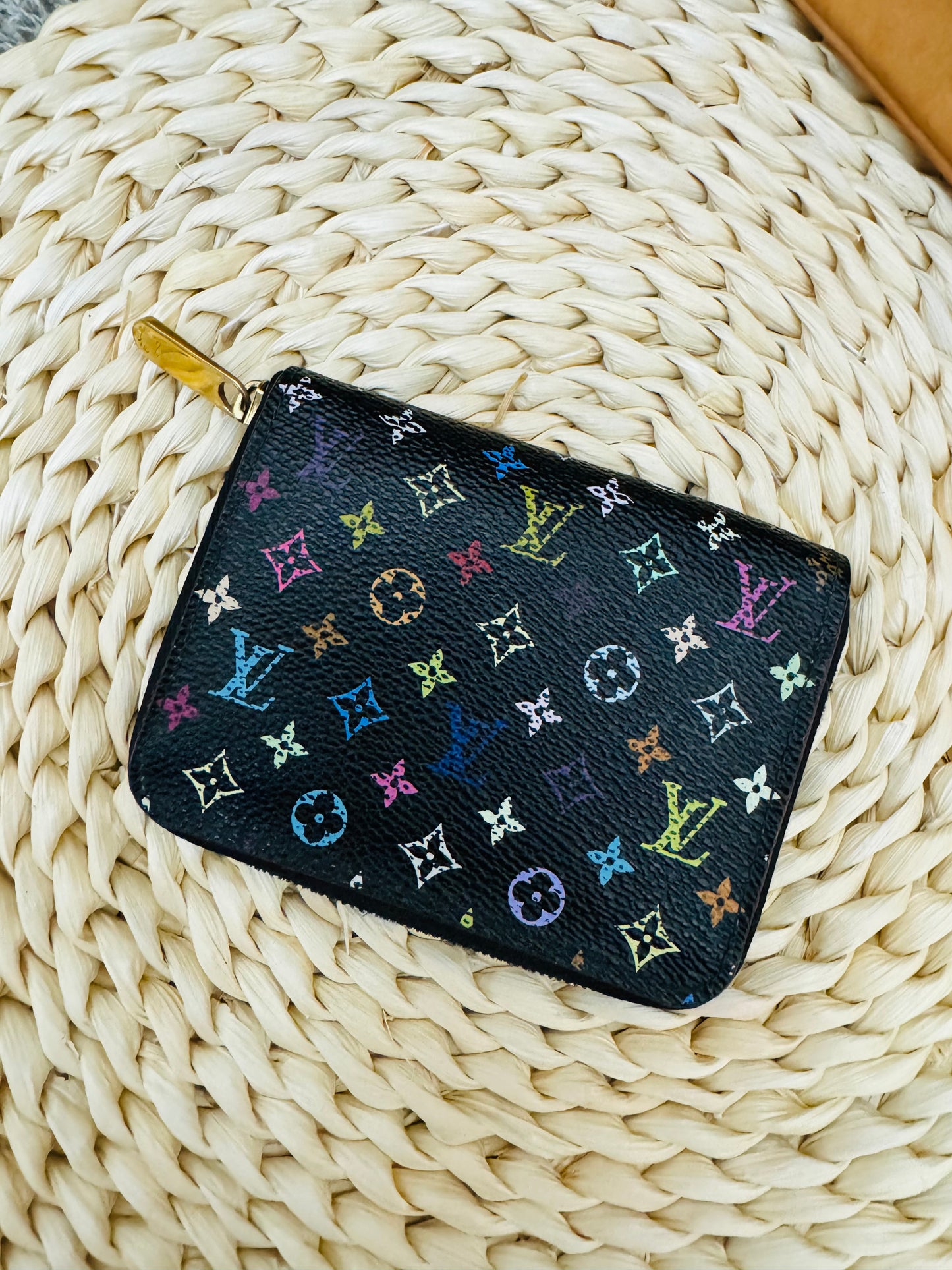 LOUIS VUITTON - Alma PM Murakami (limited edition) + short zippy wallet in multicolor