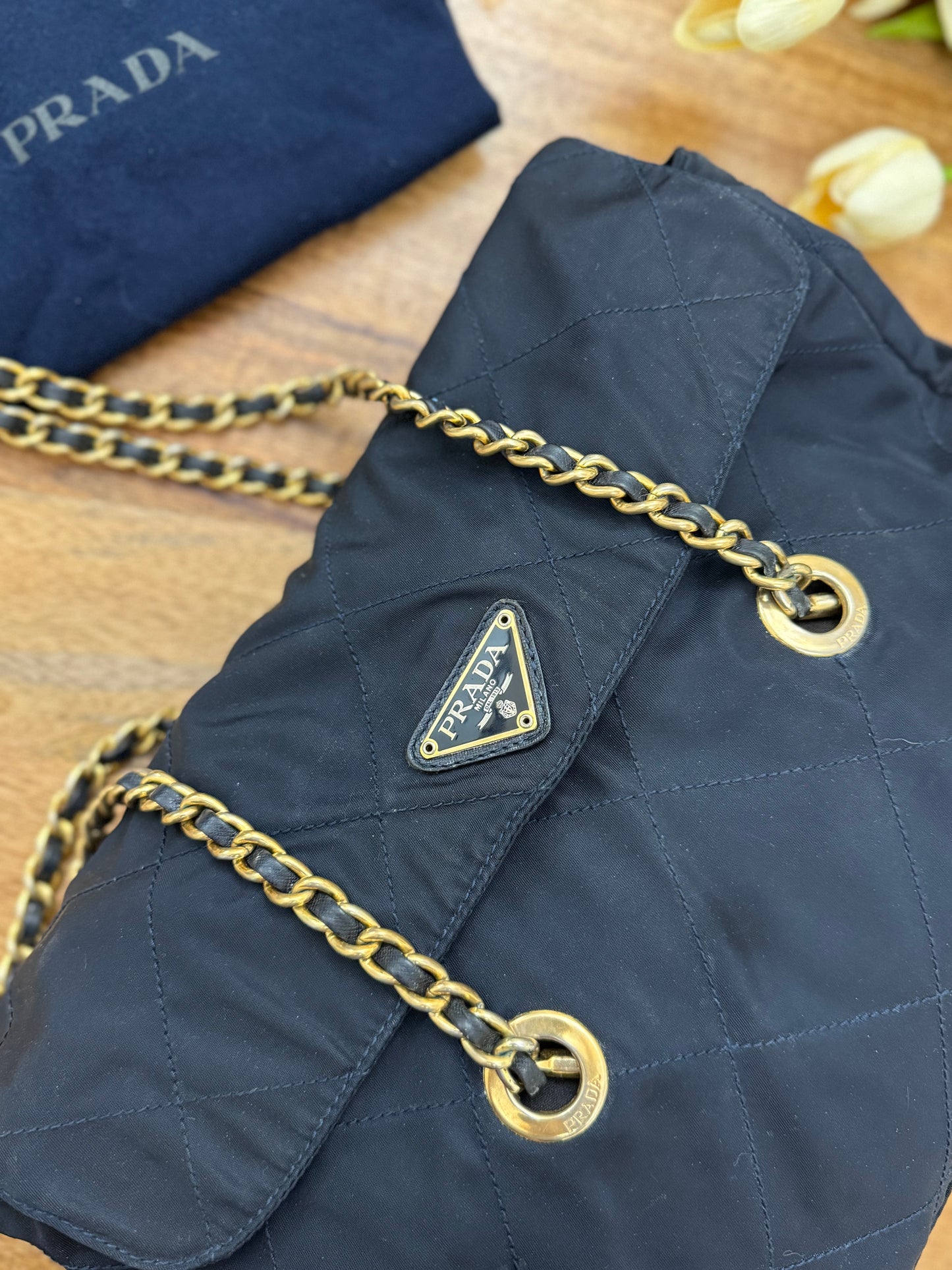 PRADA - SHOULDER BAG CHAIN NYLON (Pre-loved)
