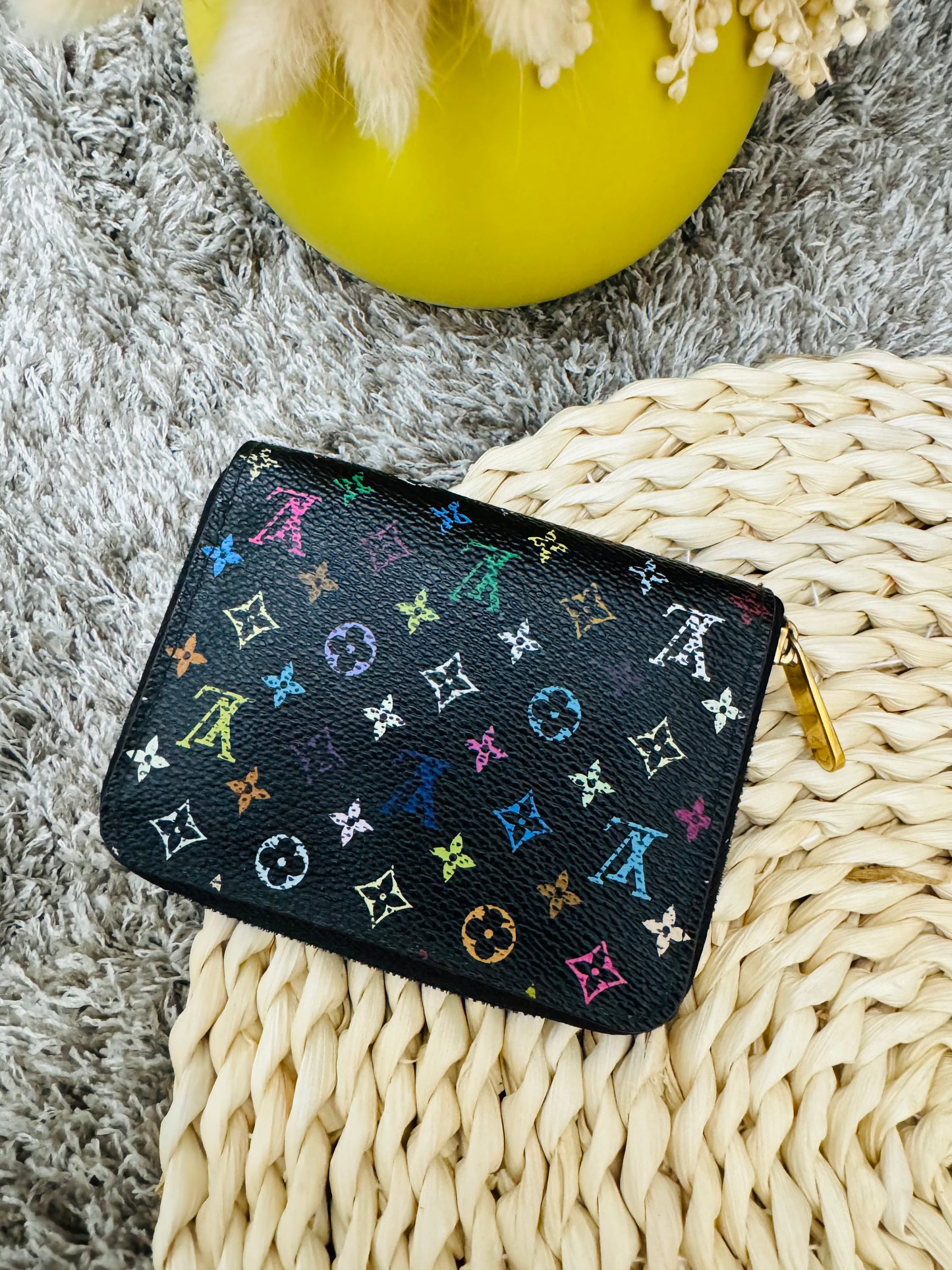 LOUIS VUITTON - Alma PM Murakami (limited edition) + short zippy wallet in multicolor