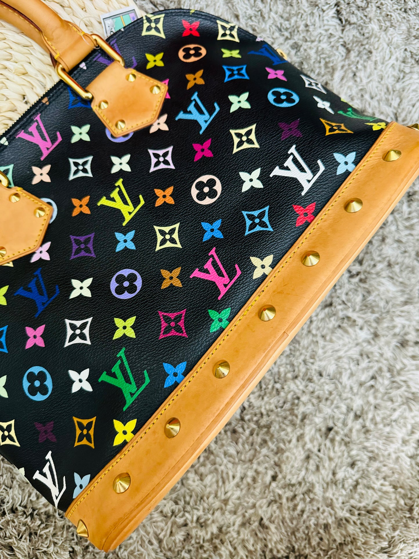 LOUIS VUITTON - Alma PM Murakami (limited edition) + short zippy wallet in multicolor