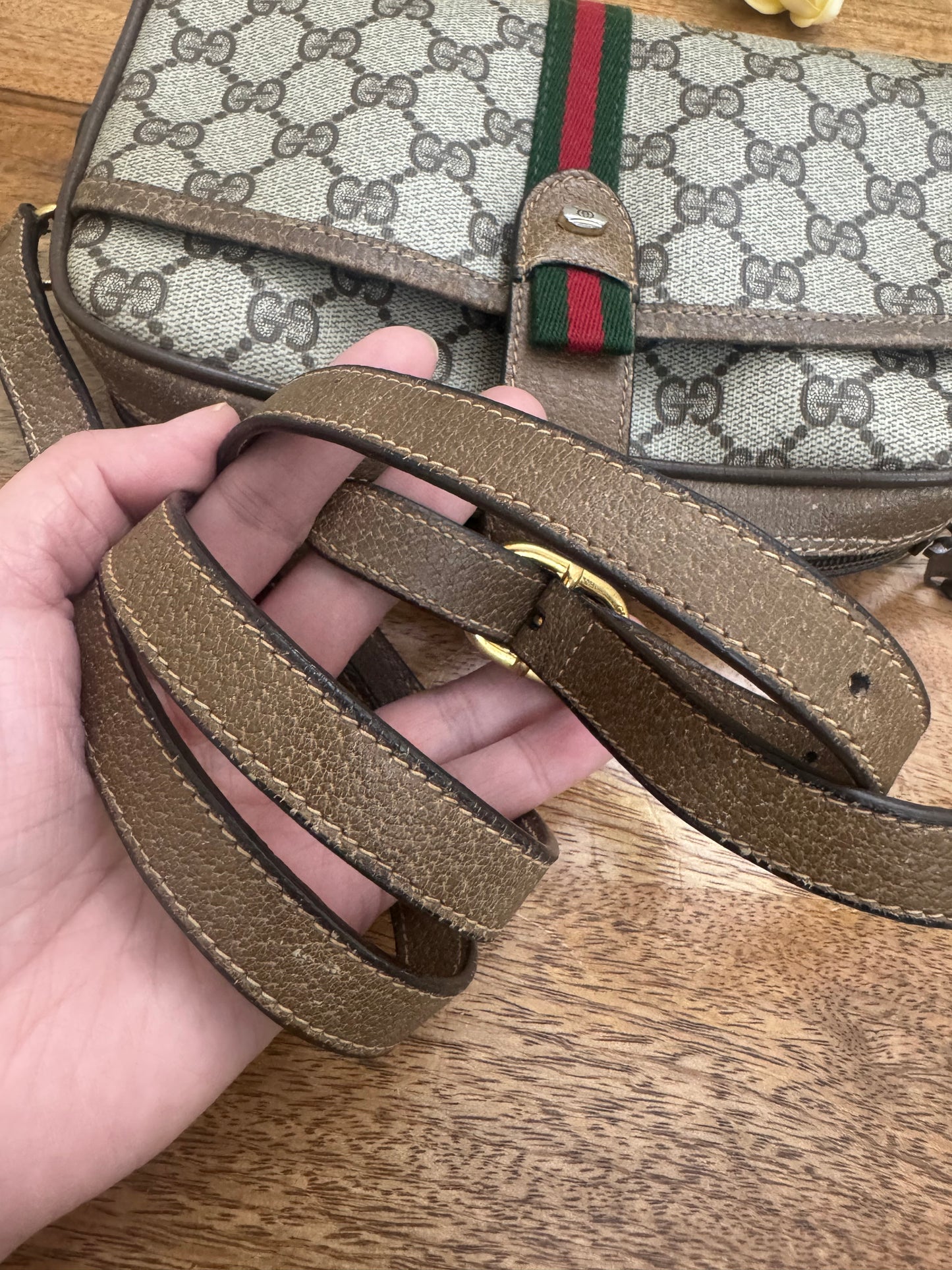 GUCCI - OPHIDIA SLING, Medium - (Pre-loved)
