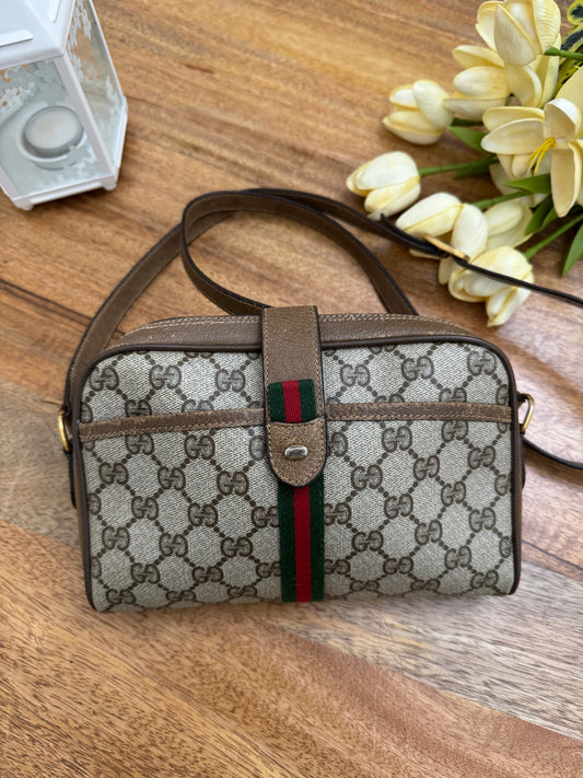GUCCI - OPHIDIA SLING, Medium - (Pre-loved)