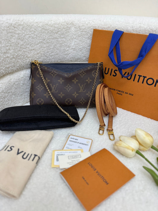 LOUIS VUITTON - PALLAS CLUTCH MARINE (Pre-loved)
