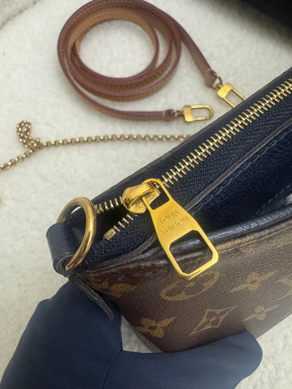 LOUIS VUITTON - PALLAS CLUTCH MARINE (Pre-loved)