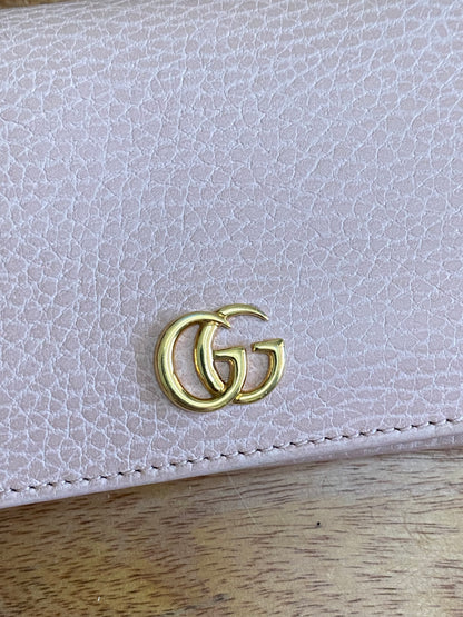 GUCCI MARMONT PORTAFOGLIO COMPACT WALLET (Salmon Pink 1)