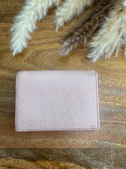 GUCCI MARMONT PORTAFOGLIO COMPACT WALLET (Salmon Pink 2)