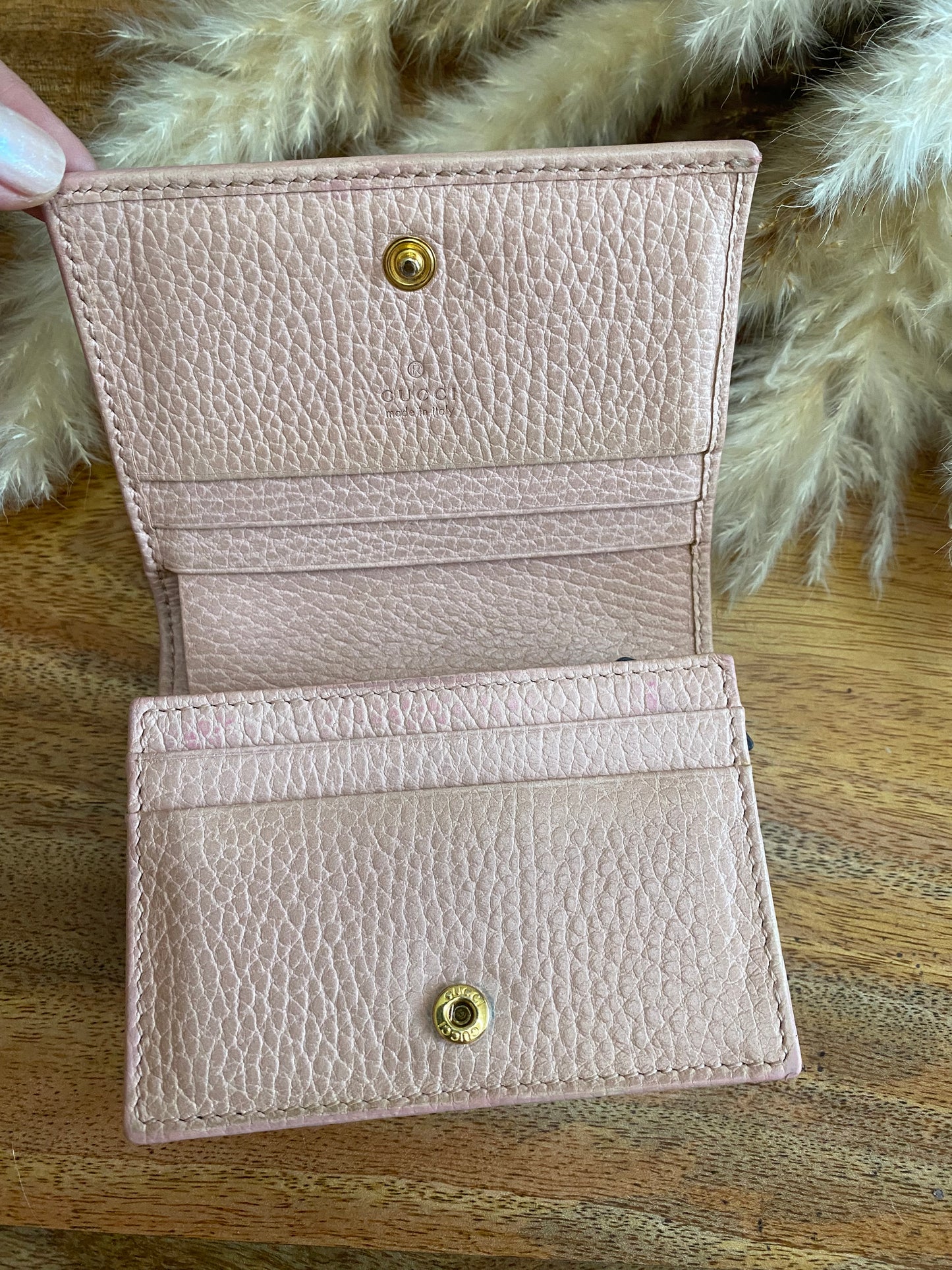 GUCCI MARMONT PORTAFOGLIO COMPACT WALLET (Salmon Pink 2)