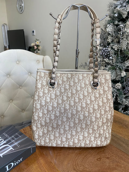 CHRISTIAN DIOR ROMANTIQUE TROTTER BAG IVORY