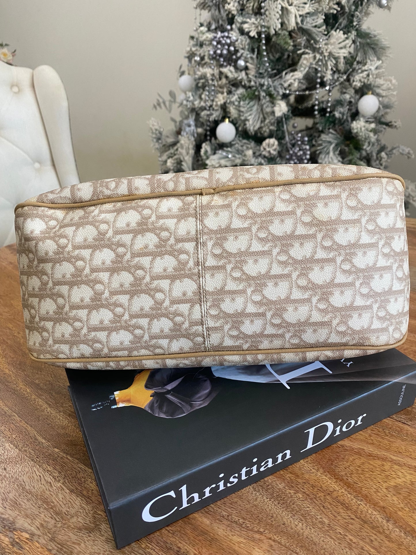 CHRISTIAN DIOR ROMANTIQUE TROTTER BAG IVORY