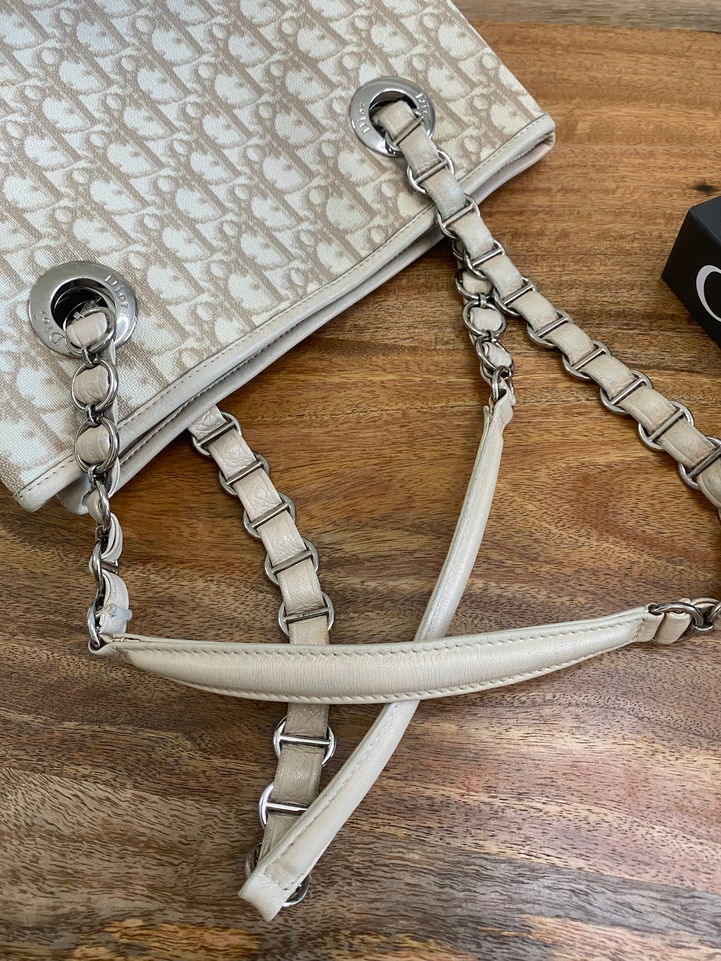 CHRISTIAN DIOR ROMANTIQUE TROTTER BAG IVORY