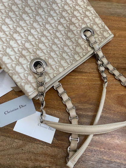 CHRISTIAN DIOR ROMANTIQUE TROTTER BAG IVORY