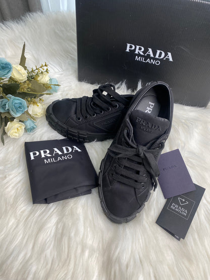 PRADA NYLON SNEAKERS (Black)