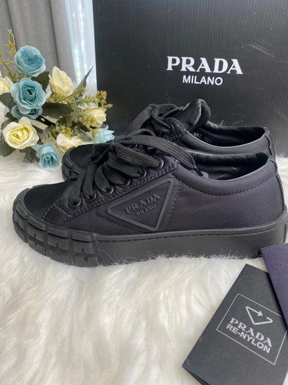 PRADA NYLON SNEAKERS (Black)