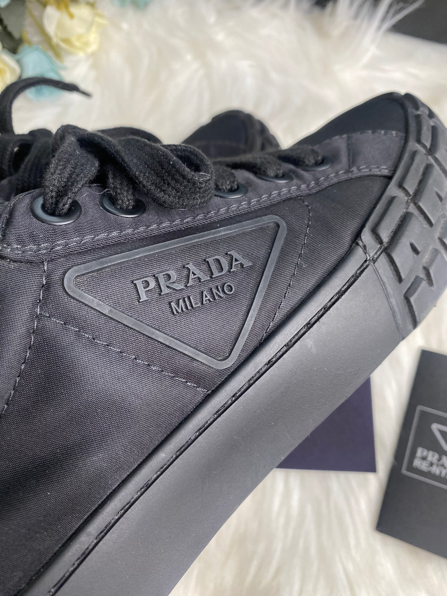 PRADA NYLON SNEAKERS (Black)