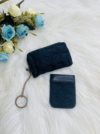 CHANEL POUCH + CARD HOLDER