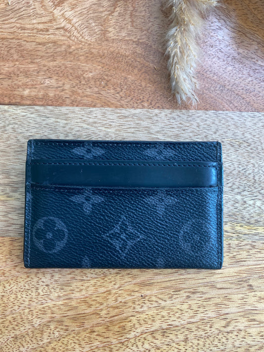 LOUIS VUITTON PORTE CARTES DOUBLE (Eclipse)